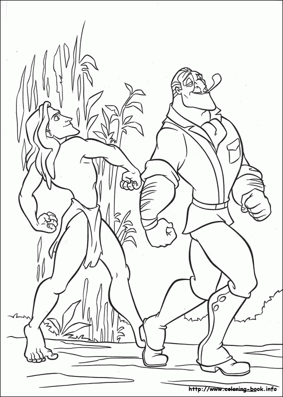 Tarzan kolorowanki